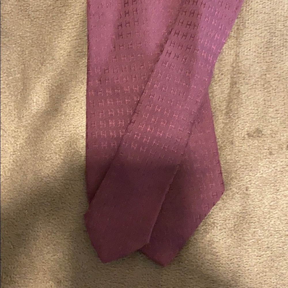 Classic H Hermès tie (Maroon)